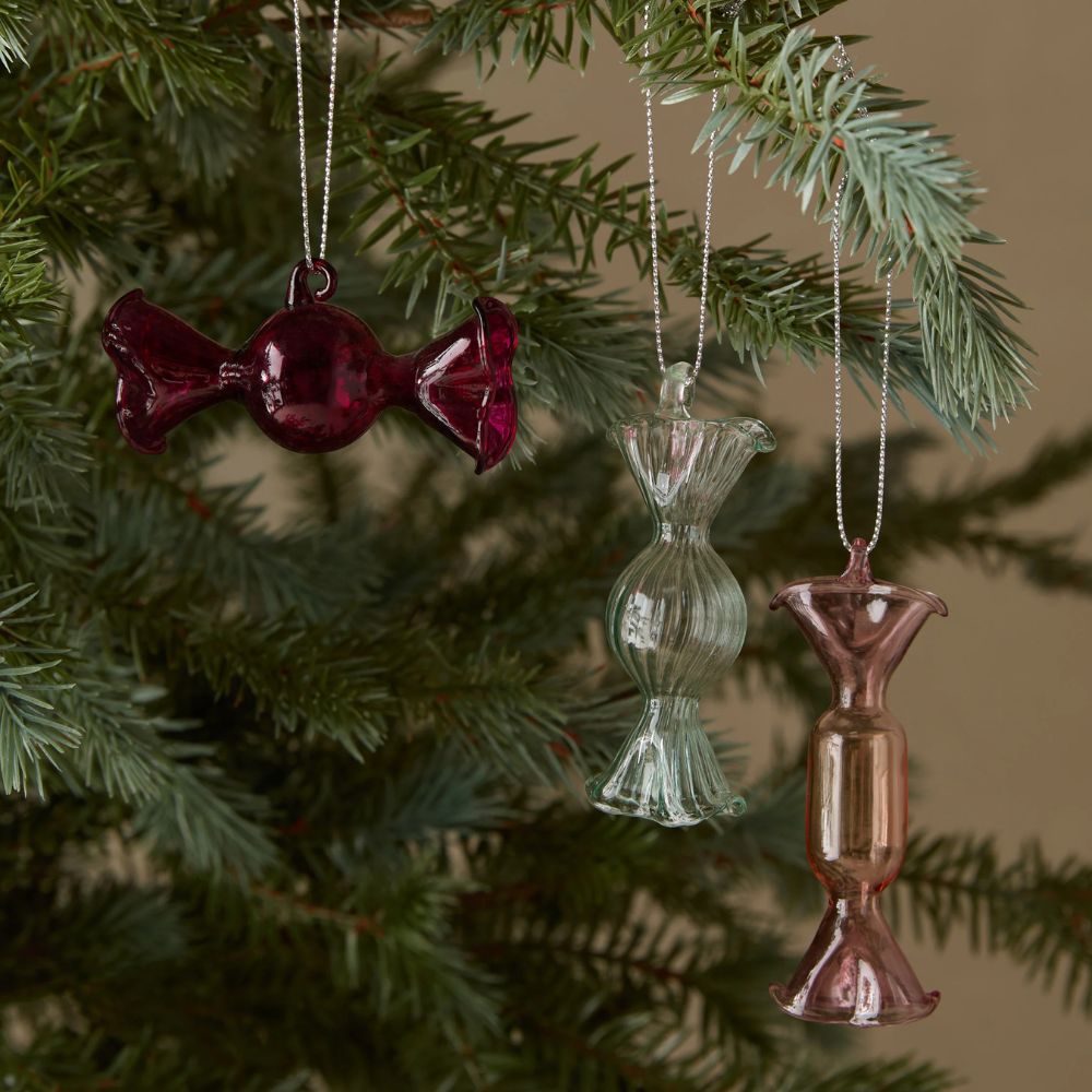 Dulcie Glass Ornament (set of 3)