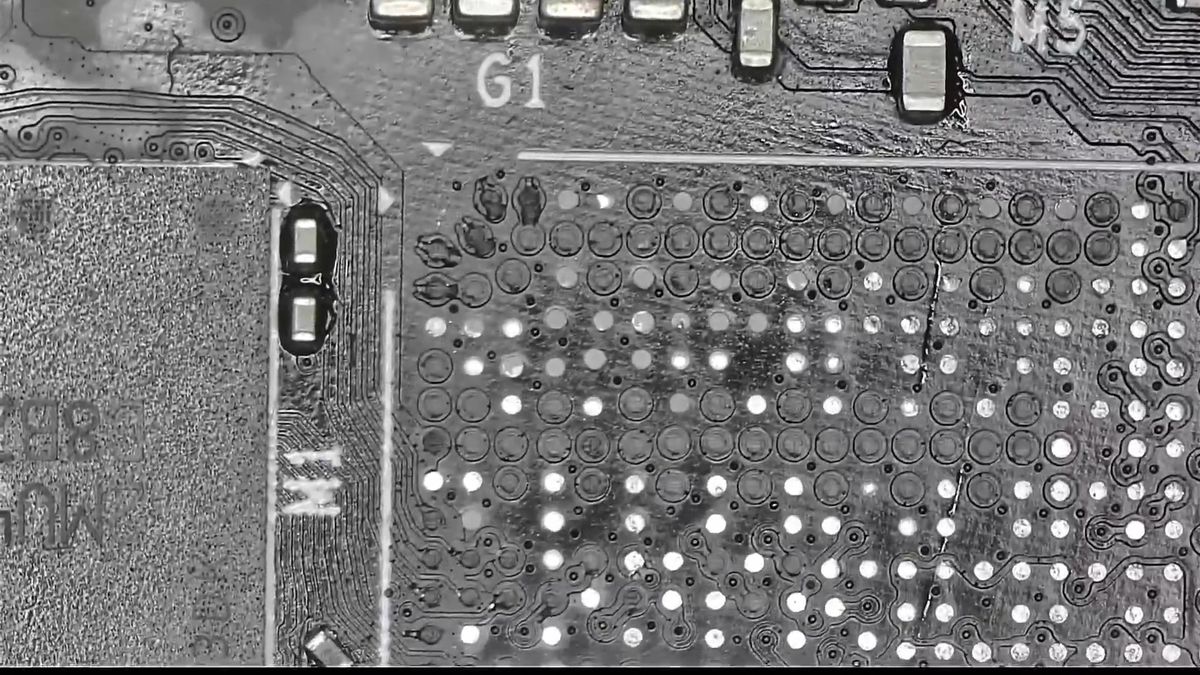 Repair damaged BGA chip pad 