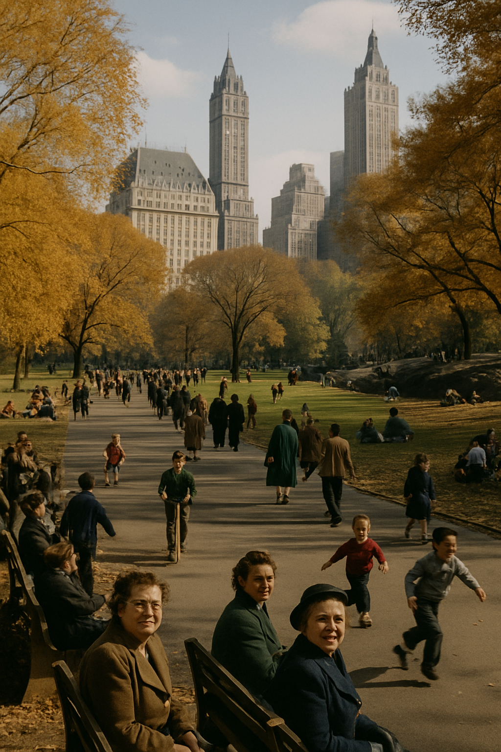 AI generated images of 1955 from ChatGPT