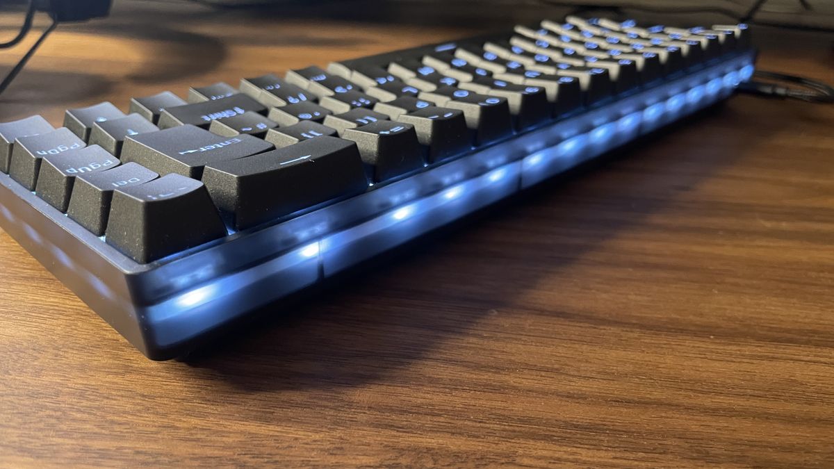 The QPAD Flux 65 Model 5 Hall effect gaming keyboard.