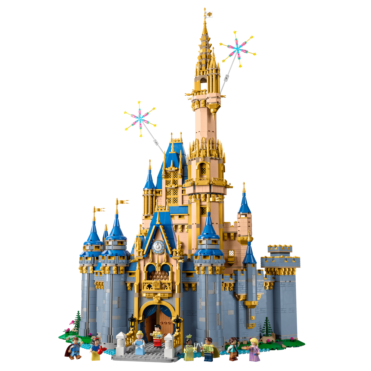 Lego Disney Castle set on a plain background
