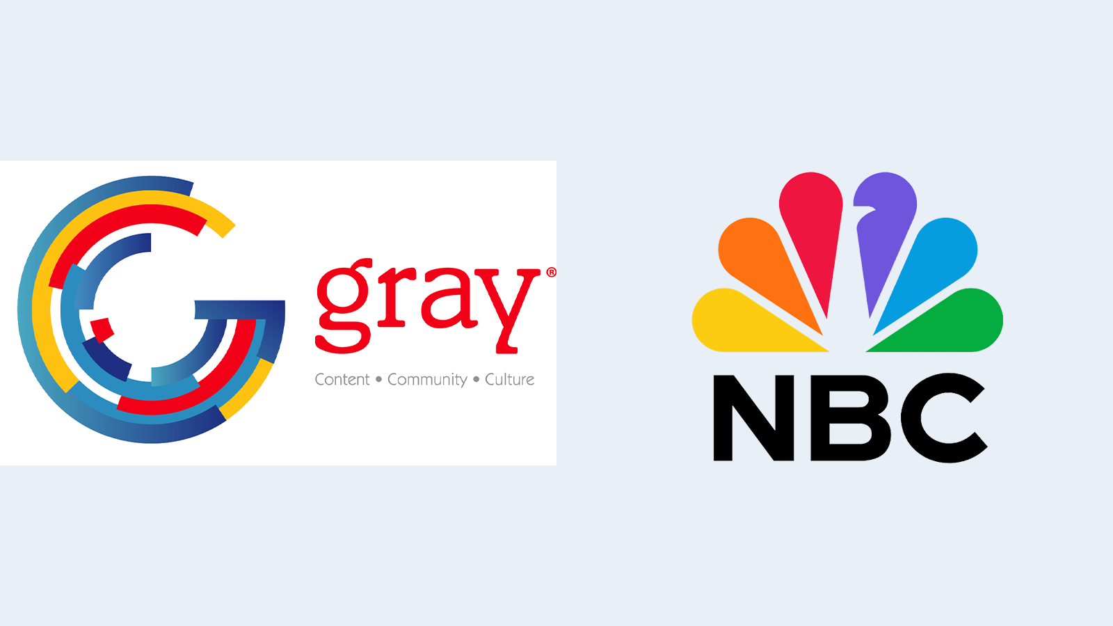 Gray Media and NBC logos