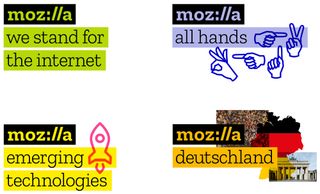 Mozilla logo variations