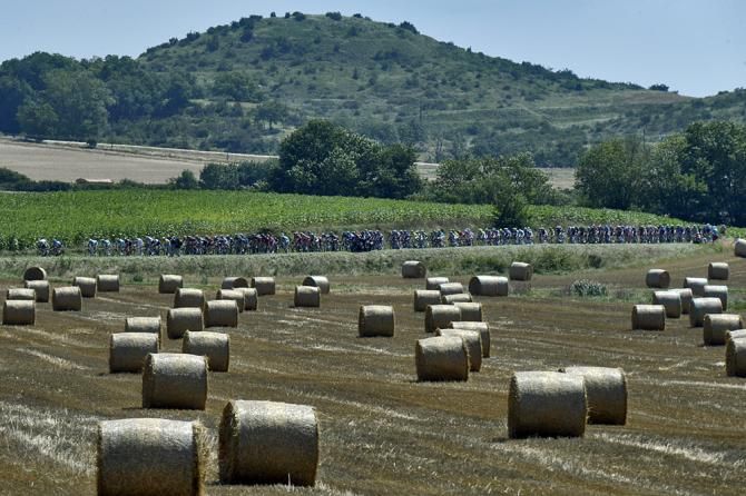 Before the Port de Bal&egrave;s comes the port of hay bales