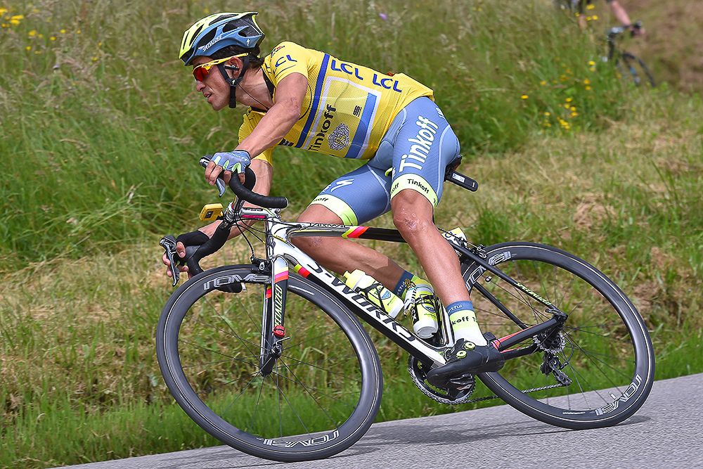 Alberto Contador (Tinkoff) during stage 5 at the Criterium du Dauphine