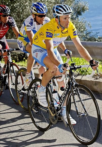 Rinaldo Nocentini (Ag2r-La Mondiale) shadowed Rebellin but could no overtake him to win.