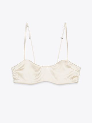 ZARA, Limited Edition Silk Satin Bralette