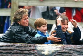 Princess Diana, Prince William, Prince Harry, embarrassed Thorpe Park