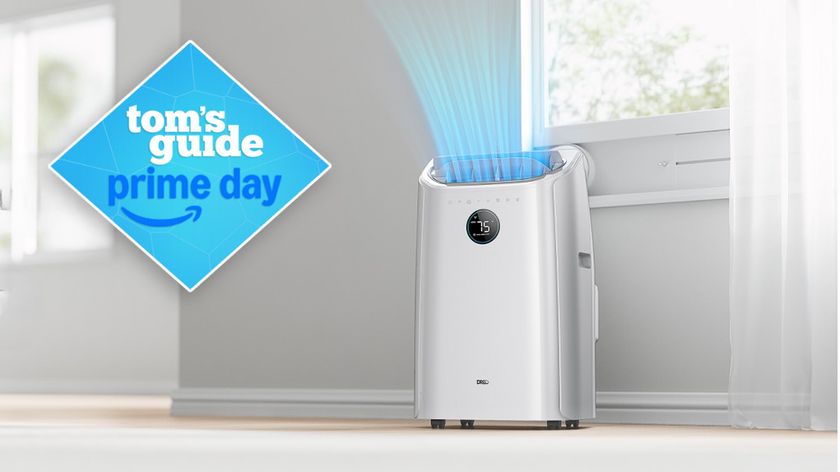 Dreo AC515S 12,000 BTU Air Conditioner blowing air.