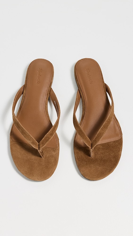 Madewell the Iggy Thong Sandal in Suede
