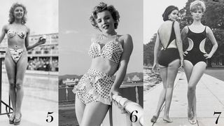 Women is swimsuits (1940s - 1960s)