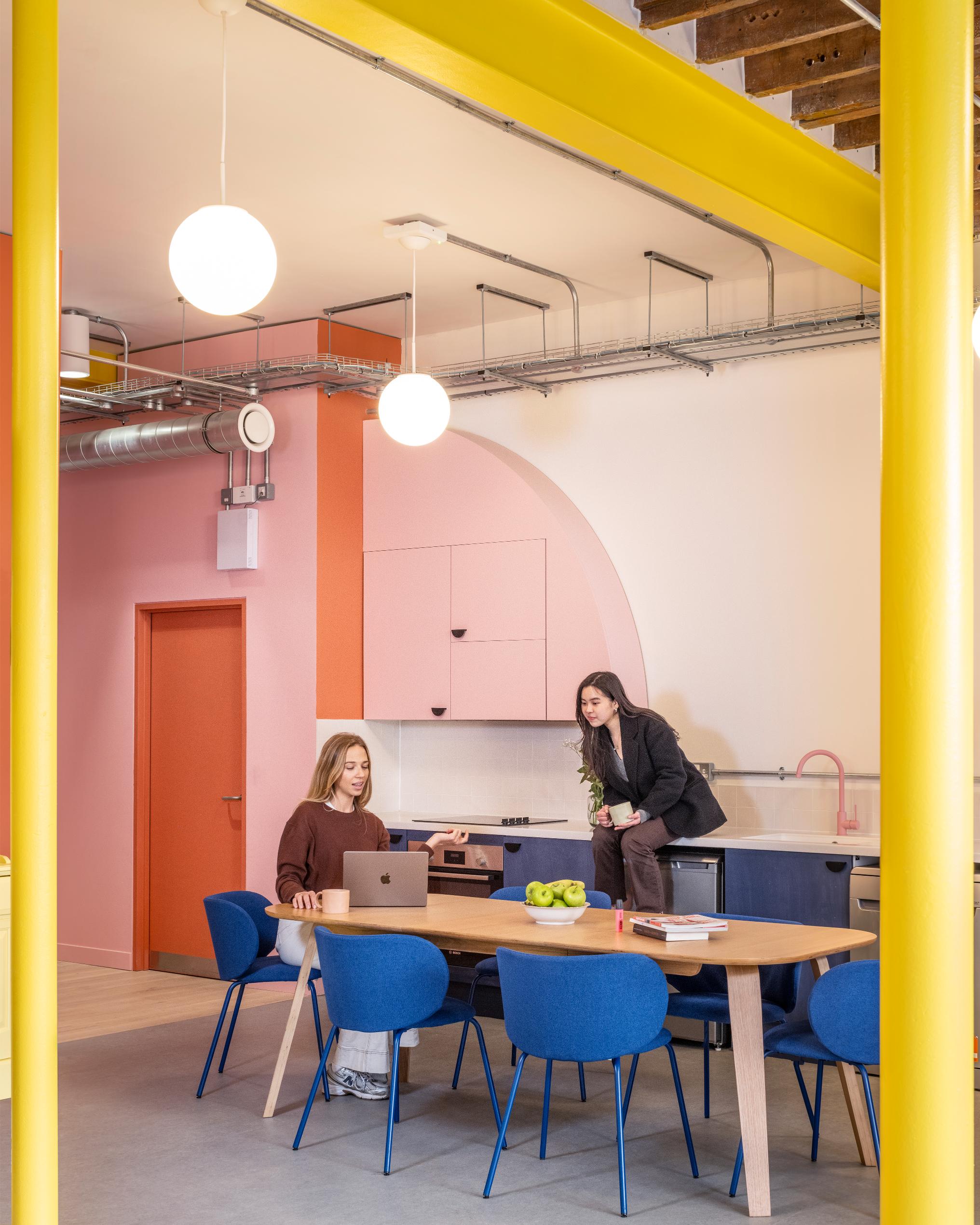 colourful youth club interior