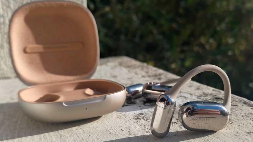 The Xiaomi OpenWear Stereo Pro in a sunny outdoor setting.