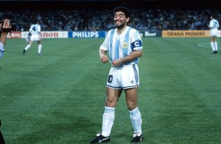 Diego Maradona in 1990.