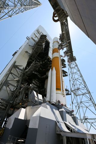 ULA Delta 4 Rocket Primed for WGS-5 Launch