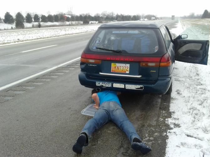 Checking the muffler (or lack thereof)