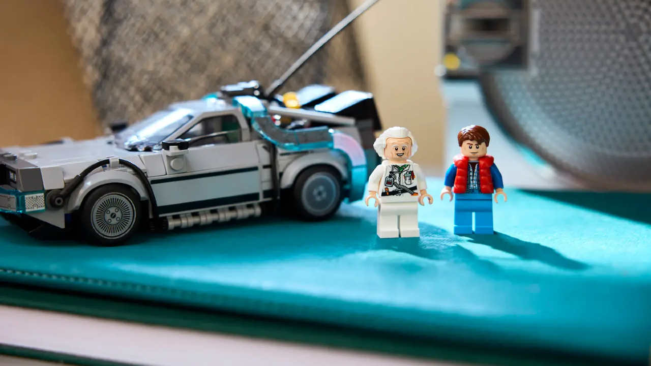 The LEGO DeLorean Time Machine from Back to the Future