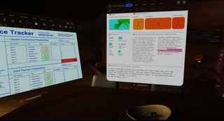 Microsoft Office and Teams on Apple Vision Pro VR headset