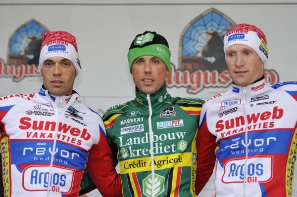 Podium: Sven Vanthourenhout, Sven Nys, Klaas Vantornout