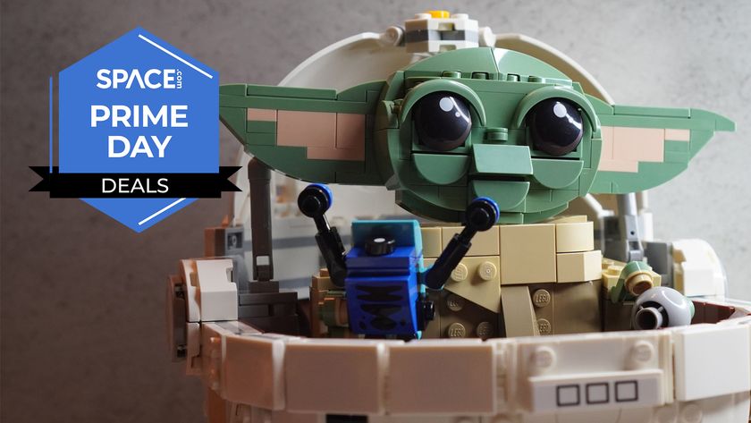 Lego Star Wars Grogu in Hover Pram, a Lego set. 