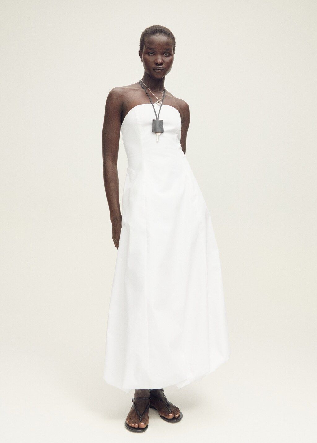 MANGO, Strapless Dress With Puffed Hem - Women | Mango Usa