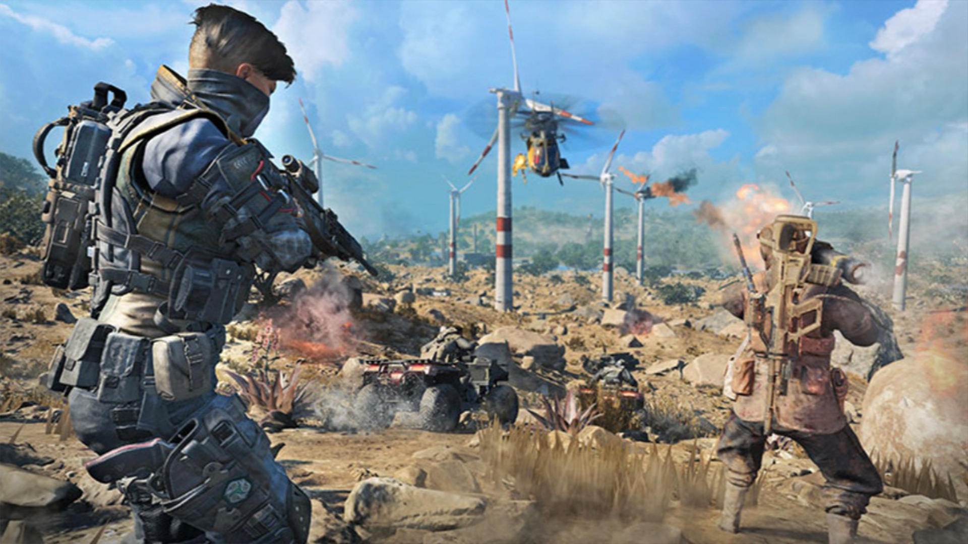 Screenshot of Blackout Mode in Call of Duty: Black Ops 4