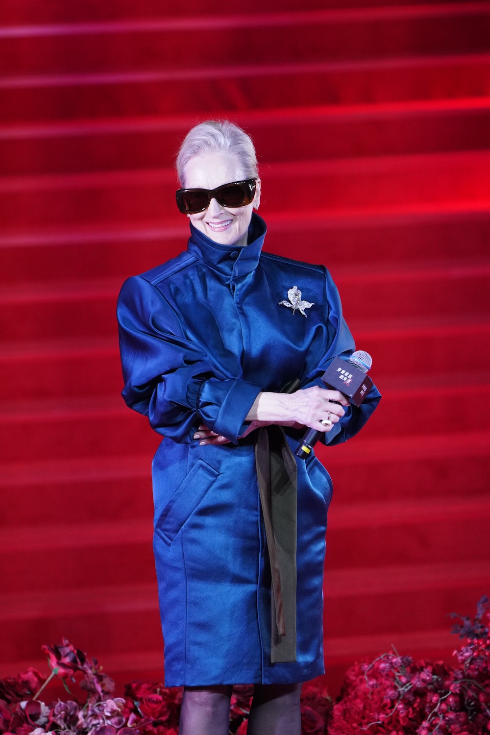 Meryl Streep wearing Saint laurent