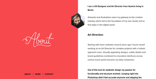 How to do it: UX designer and art director Melanie Daveid has a top-notch ‘About me’ page