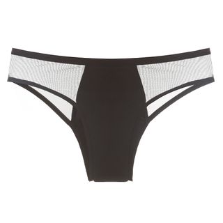 Period pants: a product shot of the Bikini Black period pants from Pantys