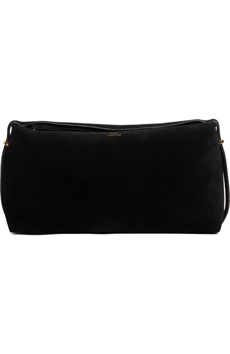 Scoop Suede Clutch