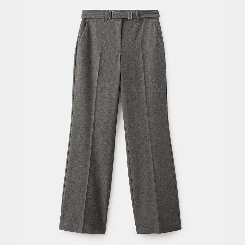 Mango grey suit trousers