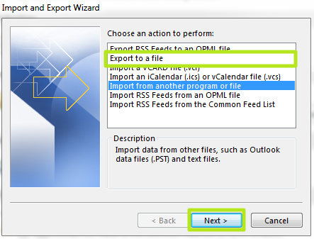 how to export address book from outlook 2016