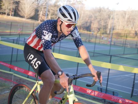 Curtis White (Steve Tilford Foundation Racing) on his way to day 1 victory at 2023 North Carolina Grand Prix in Hendersonville