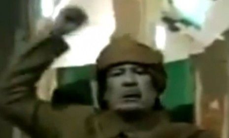 Libyan leader Moammar Gadhafi&amp;#039;s defiant speech gets an Auto-Tune makeover and becomes a YouTube hit.