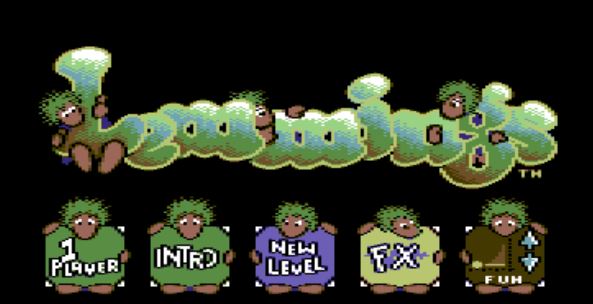 Startskjerm for Lemmings