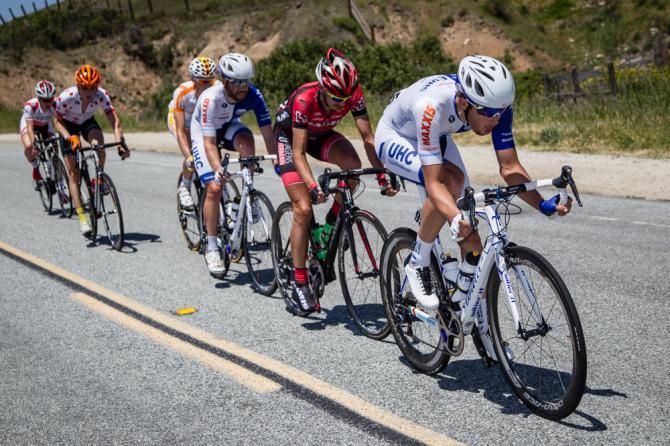 Chris Jones (UnitedHealthcare) leading the break