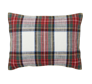 Plaid pillow sham from Pottery Barn.