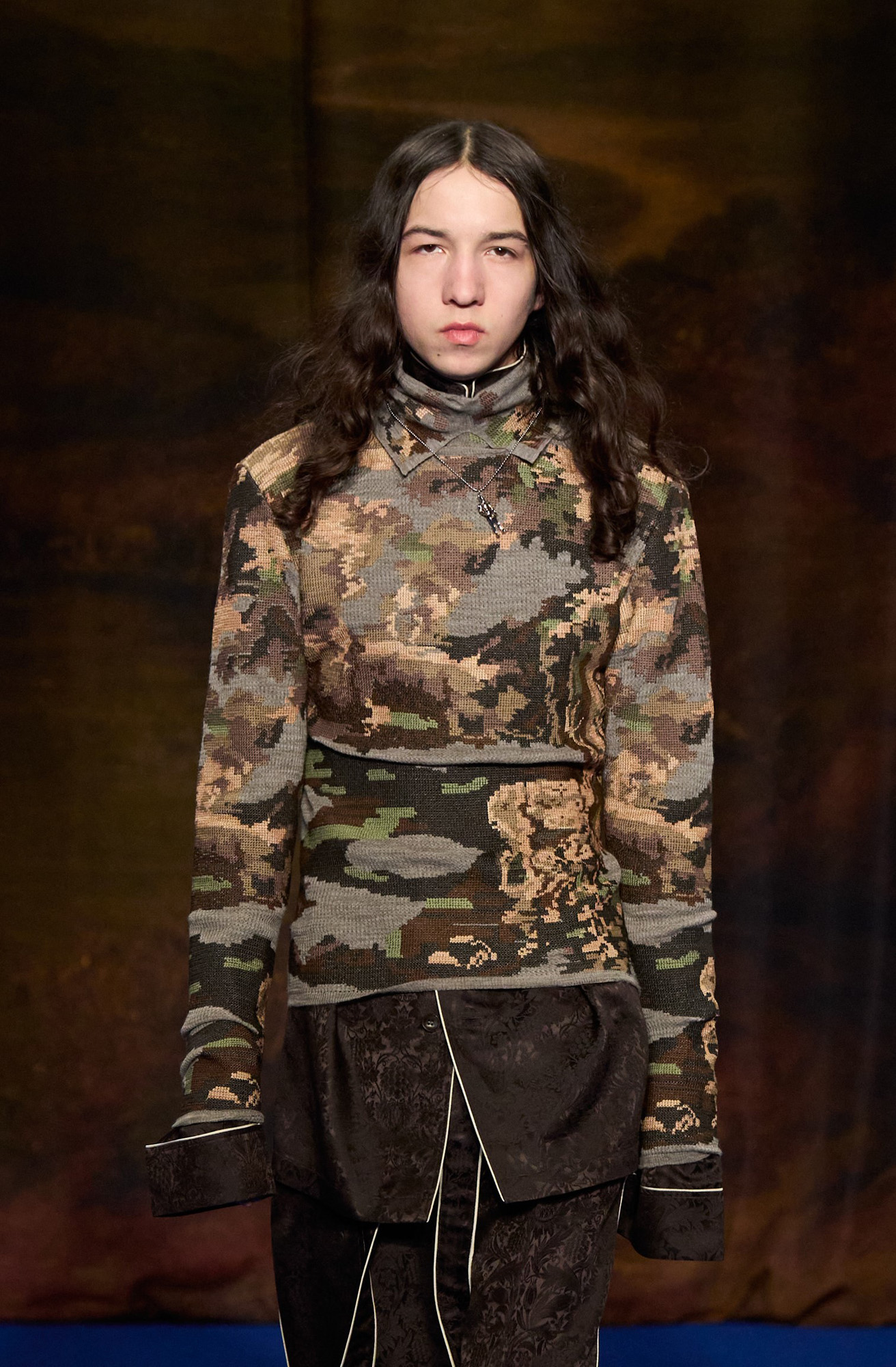 Model walking Burberry A/W 2025