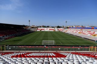 General view of Vicenza's Stadio Romeo Menti in September 2021.