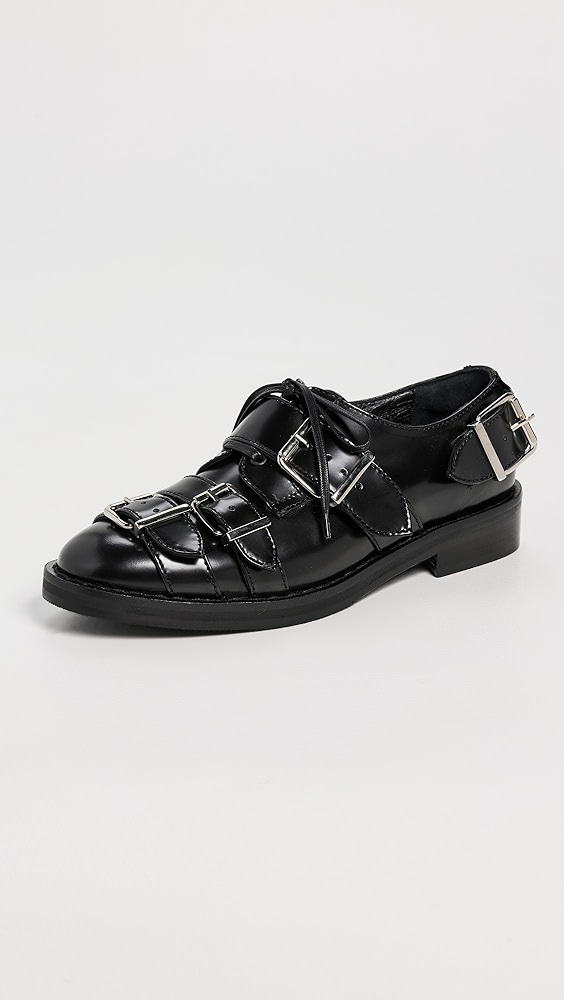Simone Rocha Multi Buckle Brogue Loafers