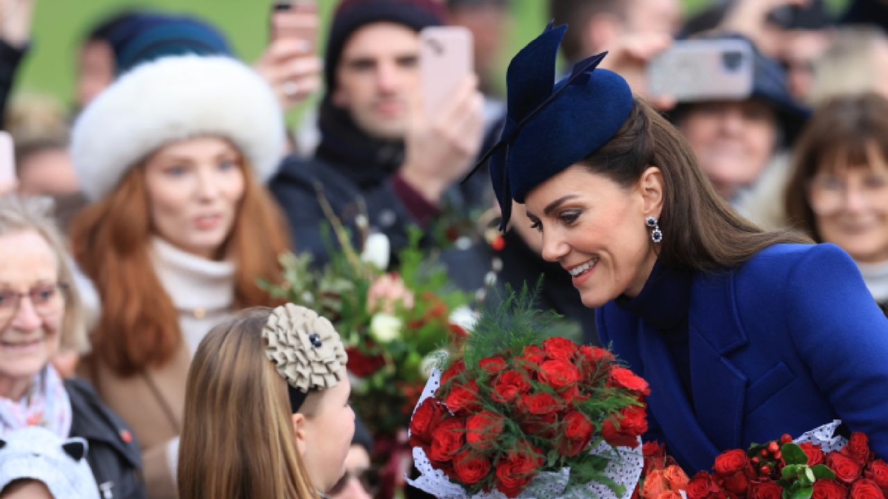 Kate Middleton at the Christmas Day service at Sandringham