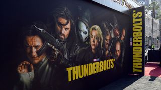 HOLLYWOOD, CALIFORNIA - APRIL 28: A view of atmosphere during the World Premiere of Marvel Studios' "Thunderbolts*" at Dolby Theatre in Hollywood, California on April 28, 2025.
