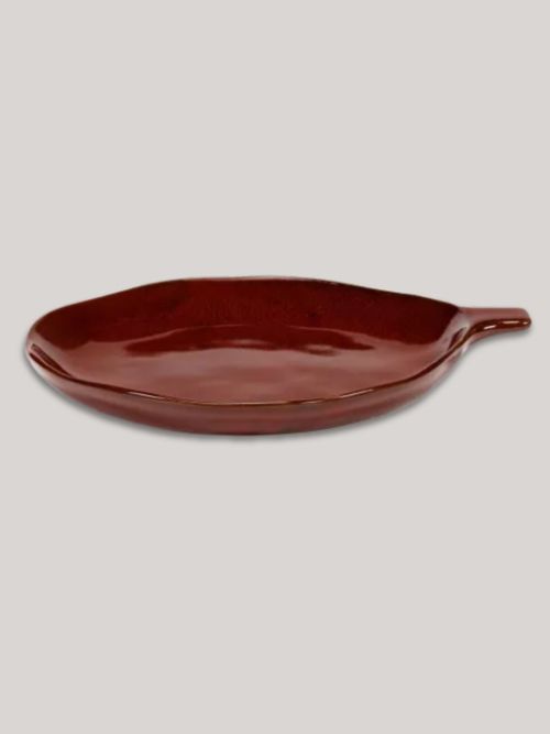 SERAX La M&egrave;re Irregular Side-Handle Stoneware Plate