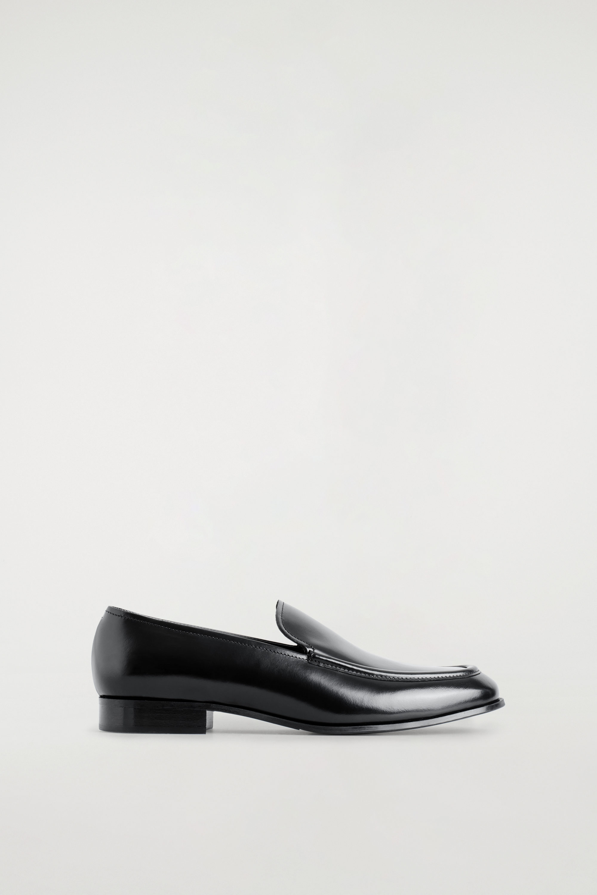 Polished-Leather Loafers