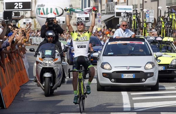 Giovanni Visconti (ISD) won the Italian road race championship