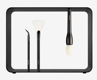 Rae Morris make-up brushes and Rae Frame