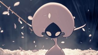 Hollow Knight: Silksong screenshot of white rose warrior Lace