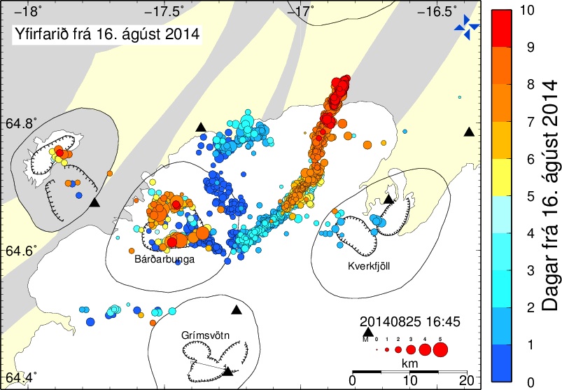 A map of Iceland&#039;s earthquakes