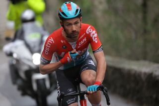 Victor Campenaerts leading stage 8 of Paris-Nice 2024