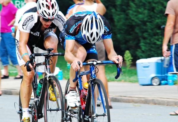 Jon Hamblen (DLP) in the break with Tom Soladay (Mtn.Khakis)